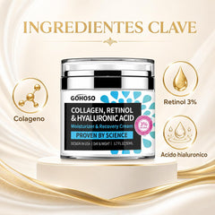 Crema Facial Colágeno, Retinol y Ácido Hialurónico GOHOSO 4