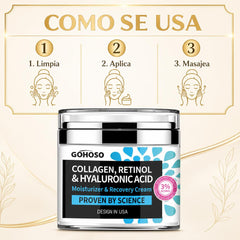Crema Facial Colágeno, Retinol y Ácido Hialurónico GOHOSO 5