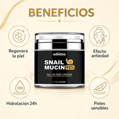 Crema Facial de Baba de Caracol GOHOSO · Snail Mucin 92% 2