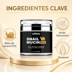Crema Facial de Baba de Caracol GOHOSO · Snail Mucin 92% 4